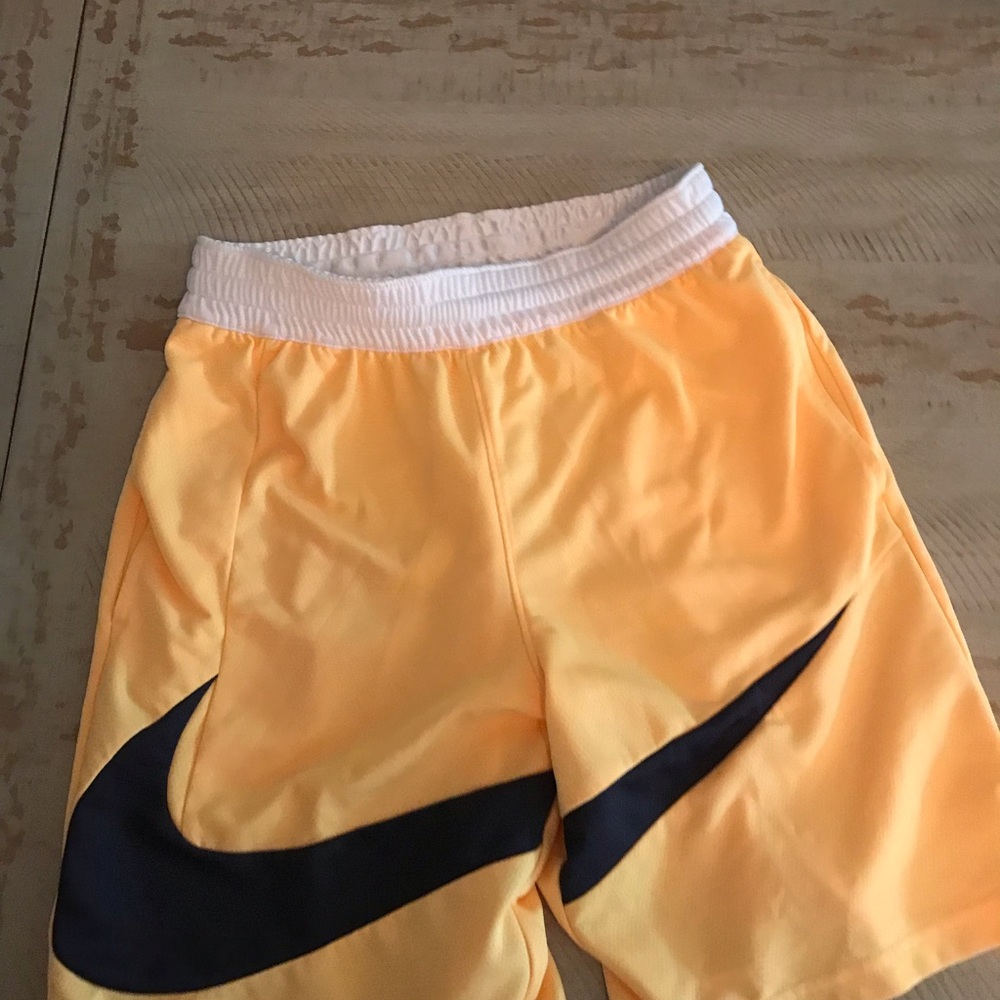 Nike shorts yellow
